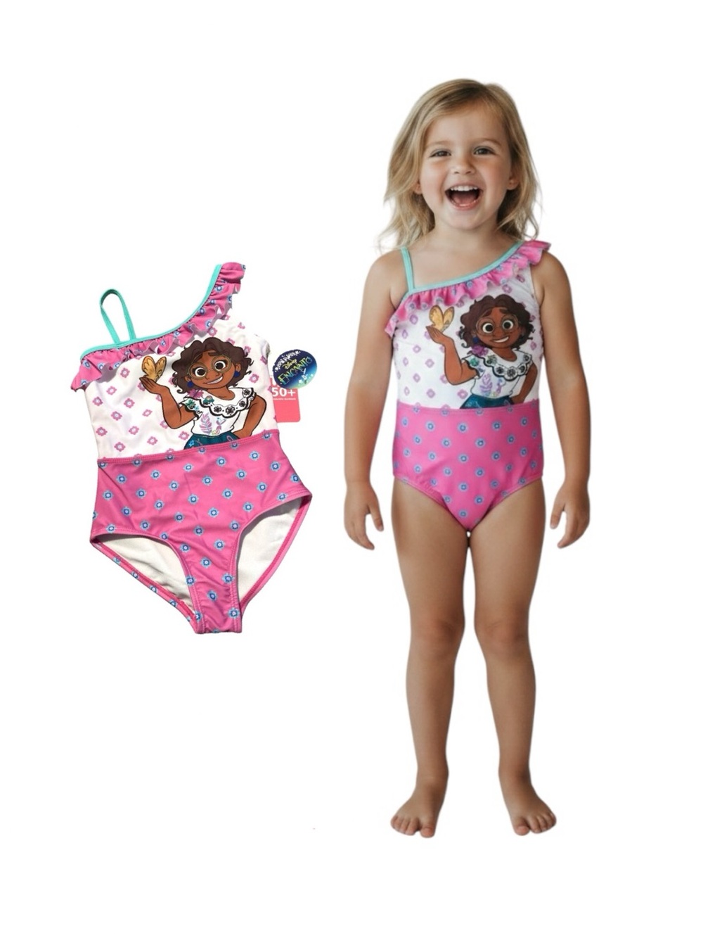 Disney Encanto One Shoulder One Piece Swimwear for Splashy Adventures